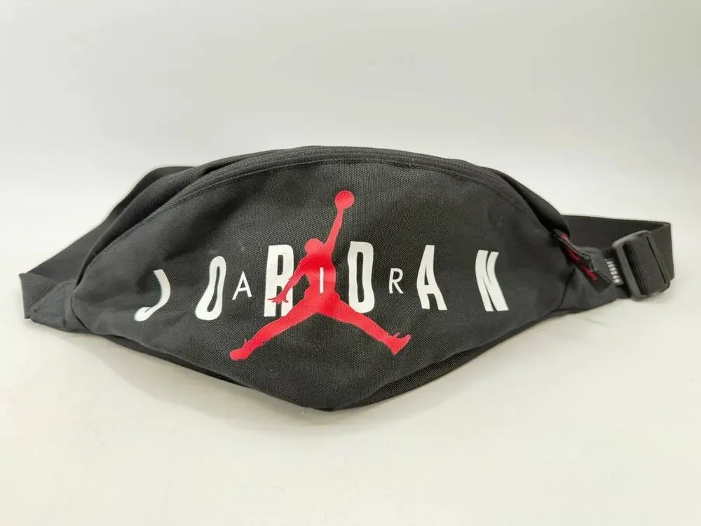 Jordan Jumpman Crossbody Waist Fanny Pack Black Red White Size L